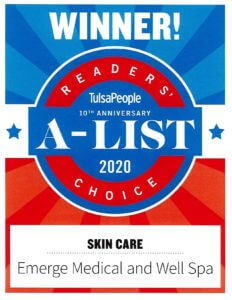 Readers' Choice A List 2020 TulsaPeople Skin Care